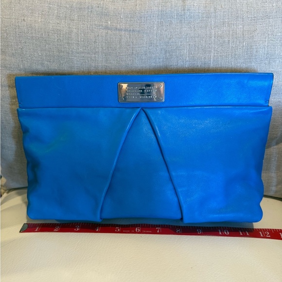 Marc Jacobs Marchive Leather Clutch Blue - Picture 14 of 16